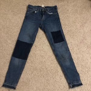 H&M’s patchwork jeans